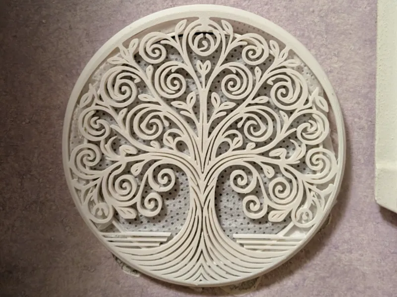Tree of life decorative cover air duct 