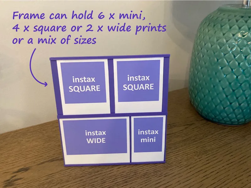 Instax Photo Print Frame - for Mini, Square & Wide