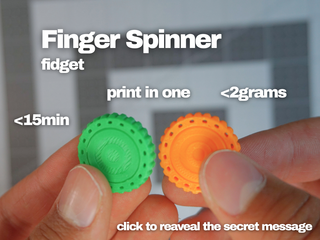 Finger fidget spinner