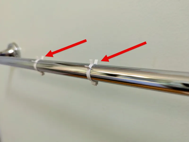 Towel bar No-slip solution