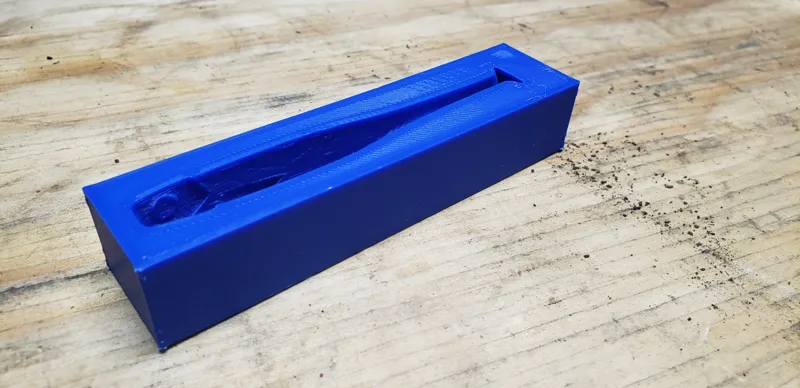 4 inch swimbait/paddle tail open pour mold