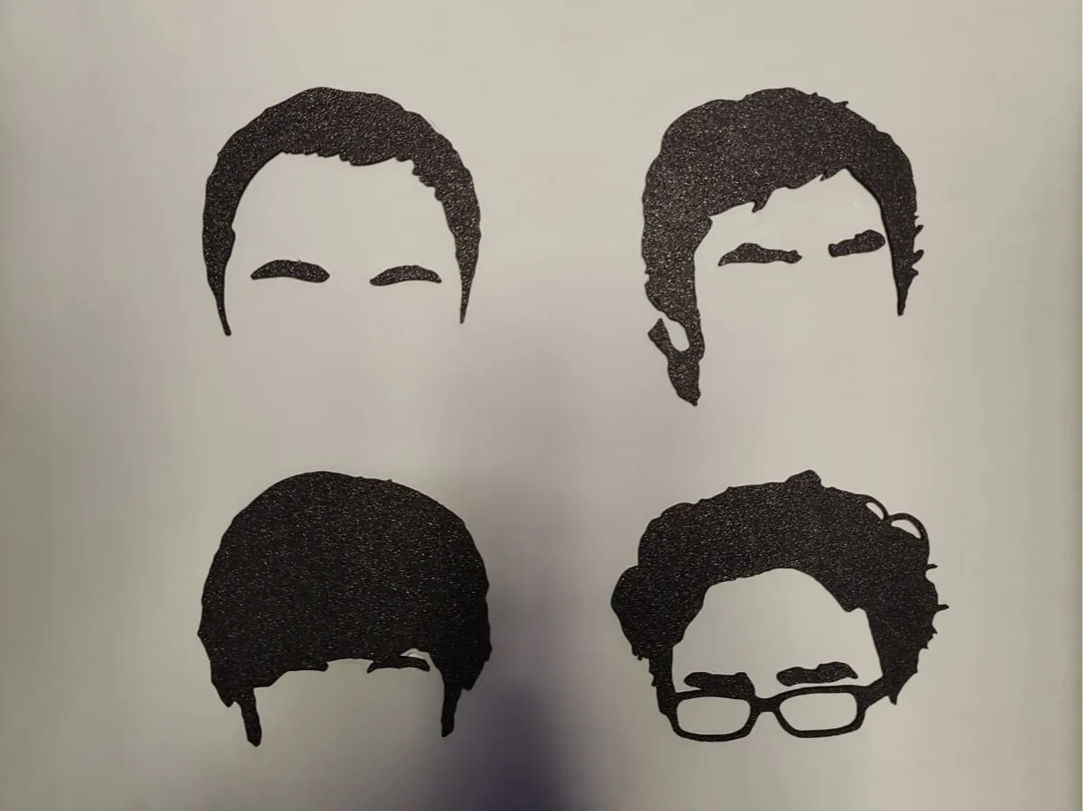 Silhouette murale Big Bang Theory