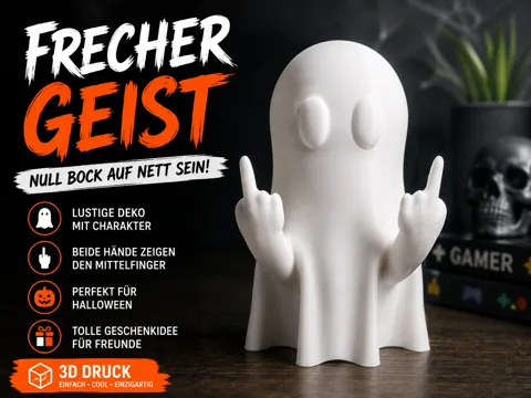 Adorno temático: Frecher Geist – Mittelfinger Dekofigur — referencia de MakerWorld