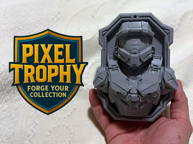 Master Chief Wall Trophy - Halo Inspired