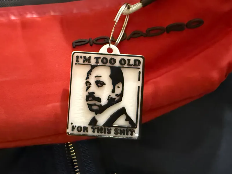 I'm Too Old For This — 90s Movie Keychain