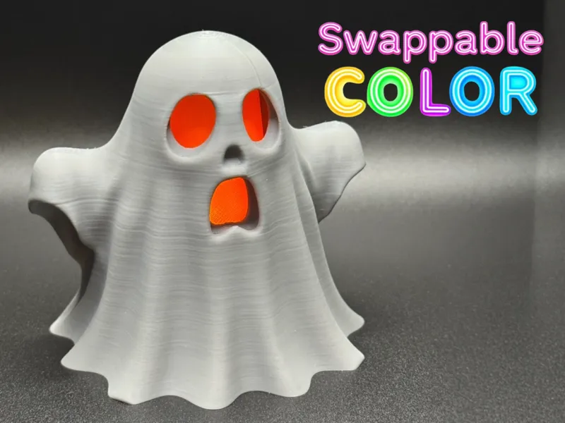 Swappable Color Ghost Tea Light