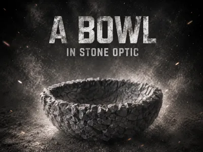 Bowl with Stone Look
