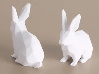 Low Poly Bunny / Easter Decor