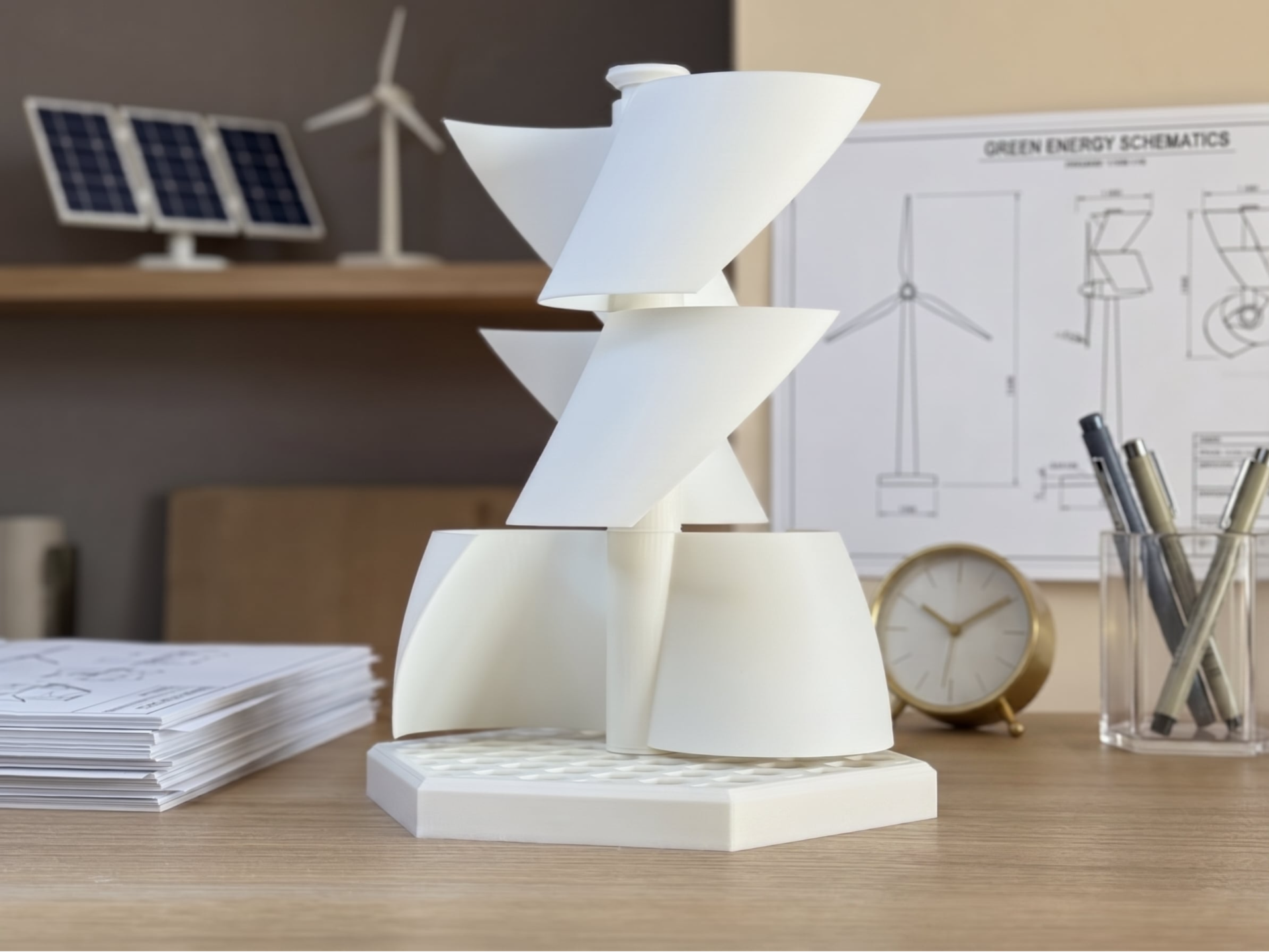 Modular Helical Savonius Wind Spinner 