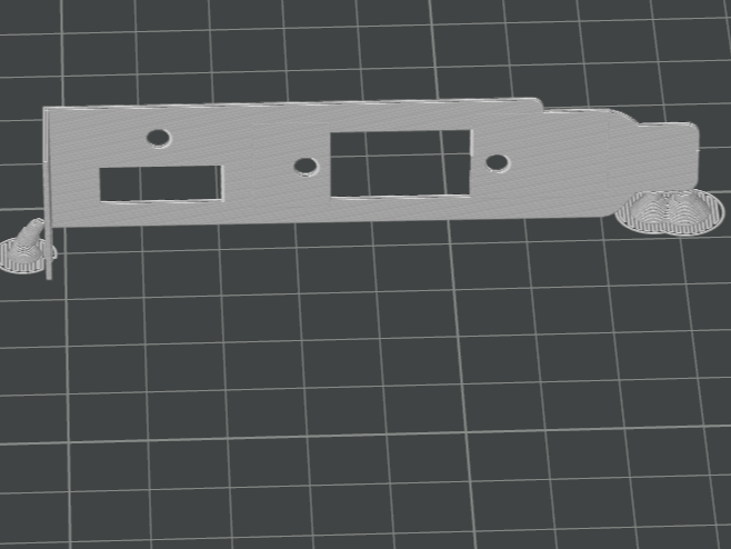 半高显卡挡板PCI Low profile bracket
