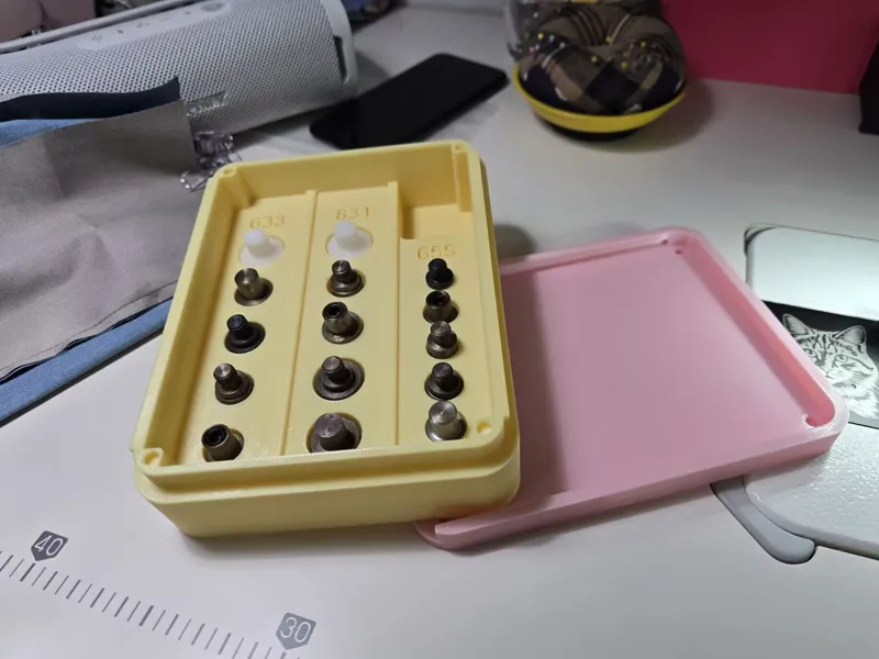 手压钳四合扣模具收纳盒（滑盖版/不带滑盖版）