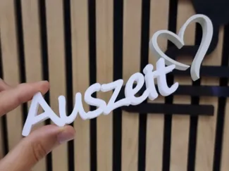 Auszeit Herz kombinierbar Deko