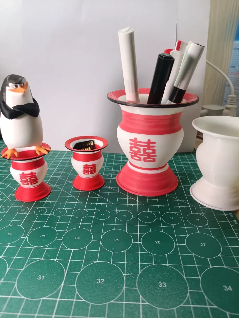 Double Happiness Spittoon - Free 3D Print Model - MakerWorld