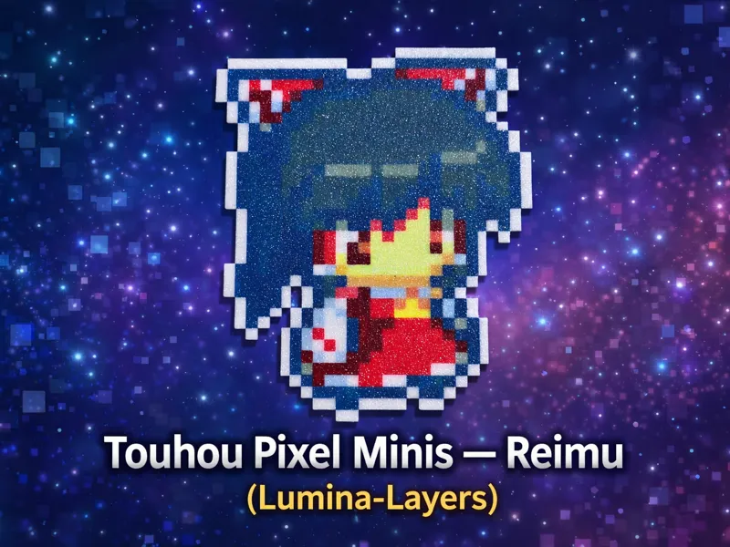 Touhou Pixel Minis – Reimu (Lumina-Layers)
