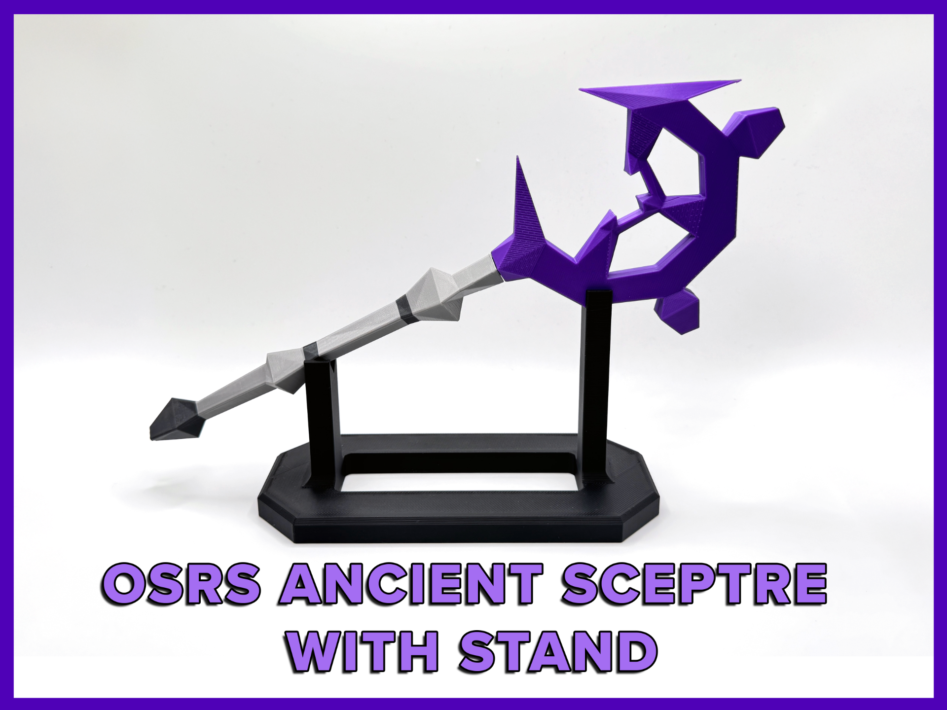 Old School Runescape Ancient Sceptre Display Prop