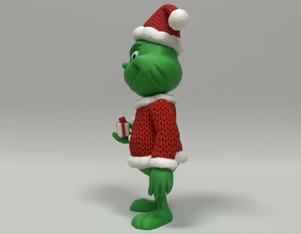 Knitted outfit Christmas Grinch Free 3D Print Model MakerWorld