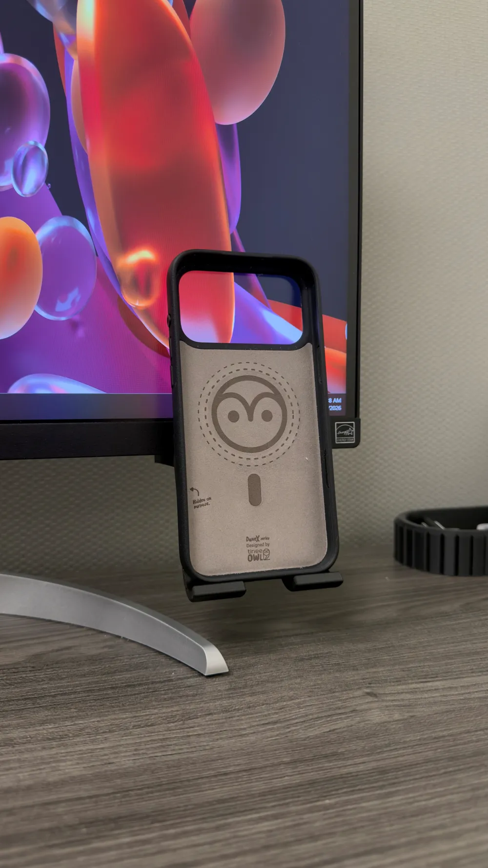 Under Monitor Phone Holder Mount - Free 3D Print Model - MakerWorld