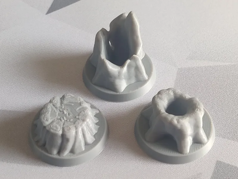32mm Miniature Model Bases - Trees - Pack 1