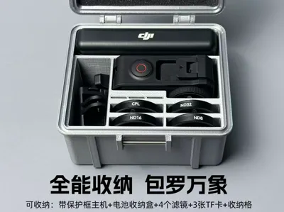 Storage case/bag for DJI Action 5/4/3 action camera, waterproof protective case, accessories, filters