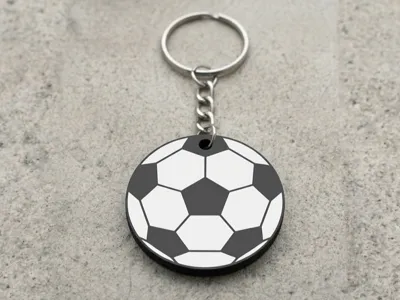 Ball-shaped keychain