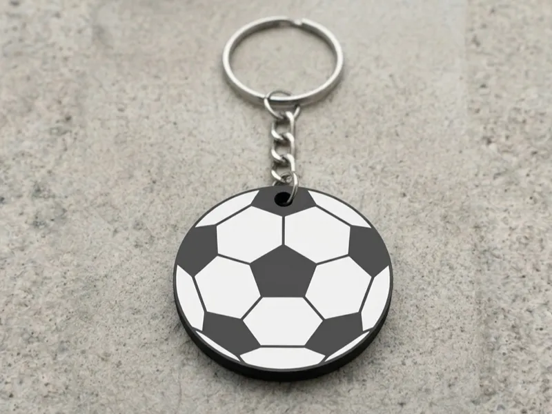 Ball-shaped keychain