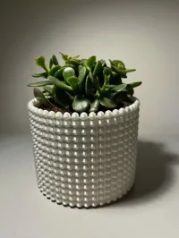 Vase texture perlée (H 8 cm, Ø 11 cm) — photo 1
