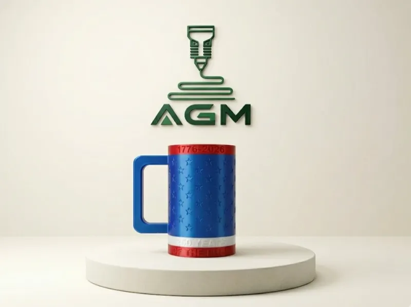 USA 4th of July Stanley Cup Holder 473ml w/ Handle