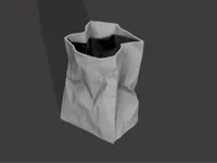 Jardinière effet sac en papier avec coupelle — photo 1