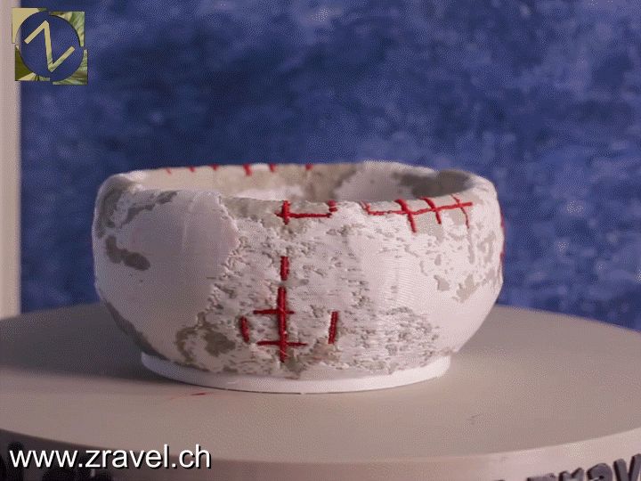 Zravel Bowl 01 | Concrete with exposed Rebar