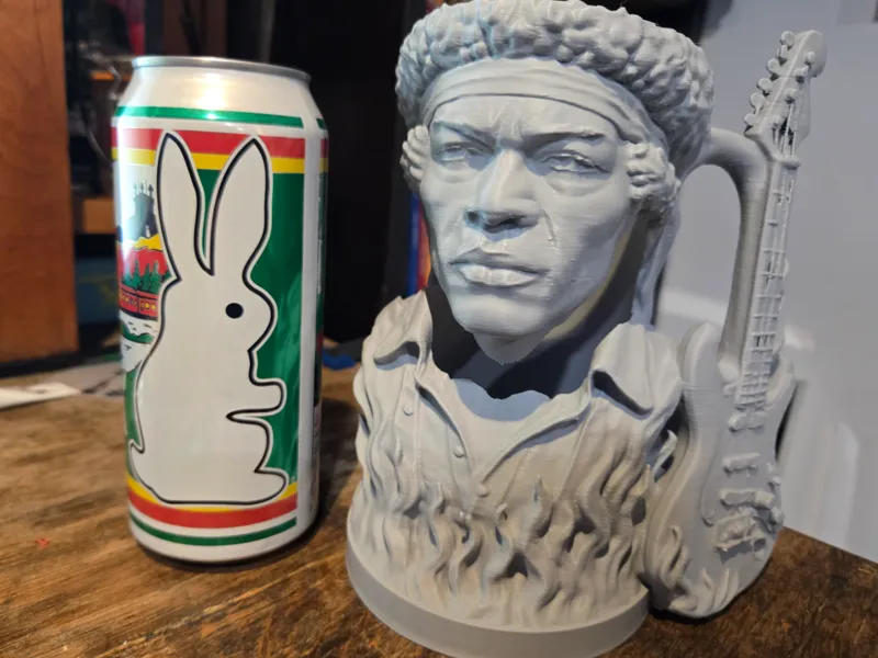 Jimi Hendrix Tall Beer Can Holder