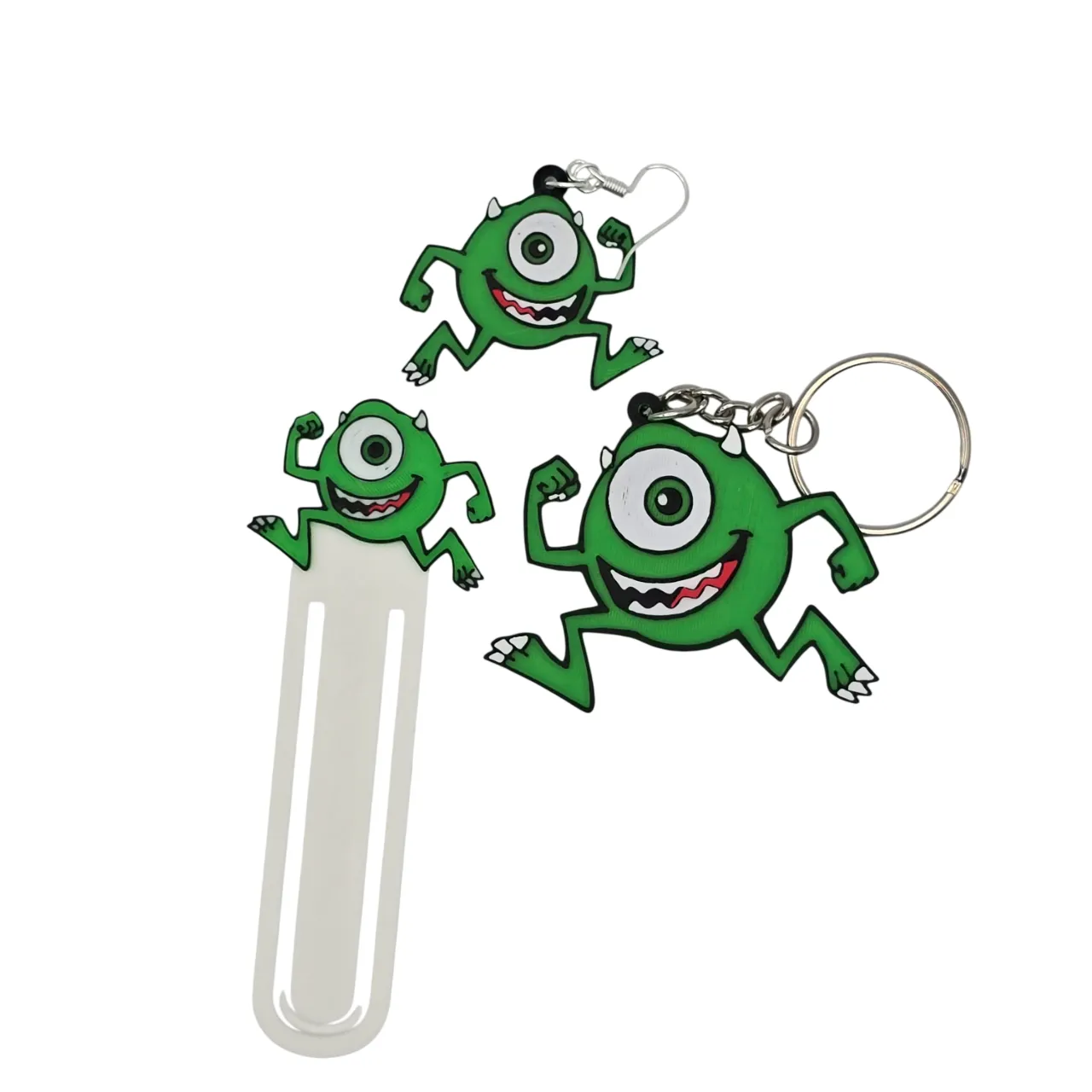 Monster Inc Keychains, Earrings, and Bookmarks view 4