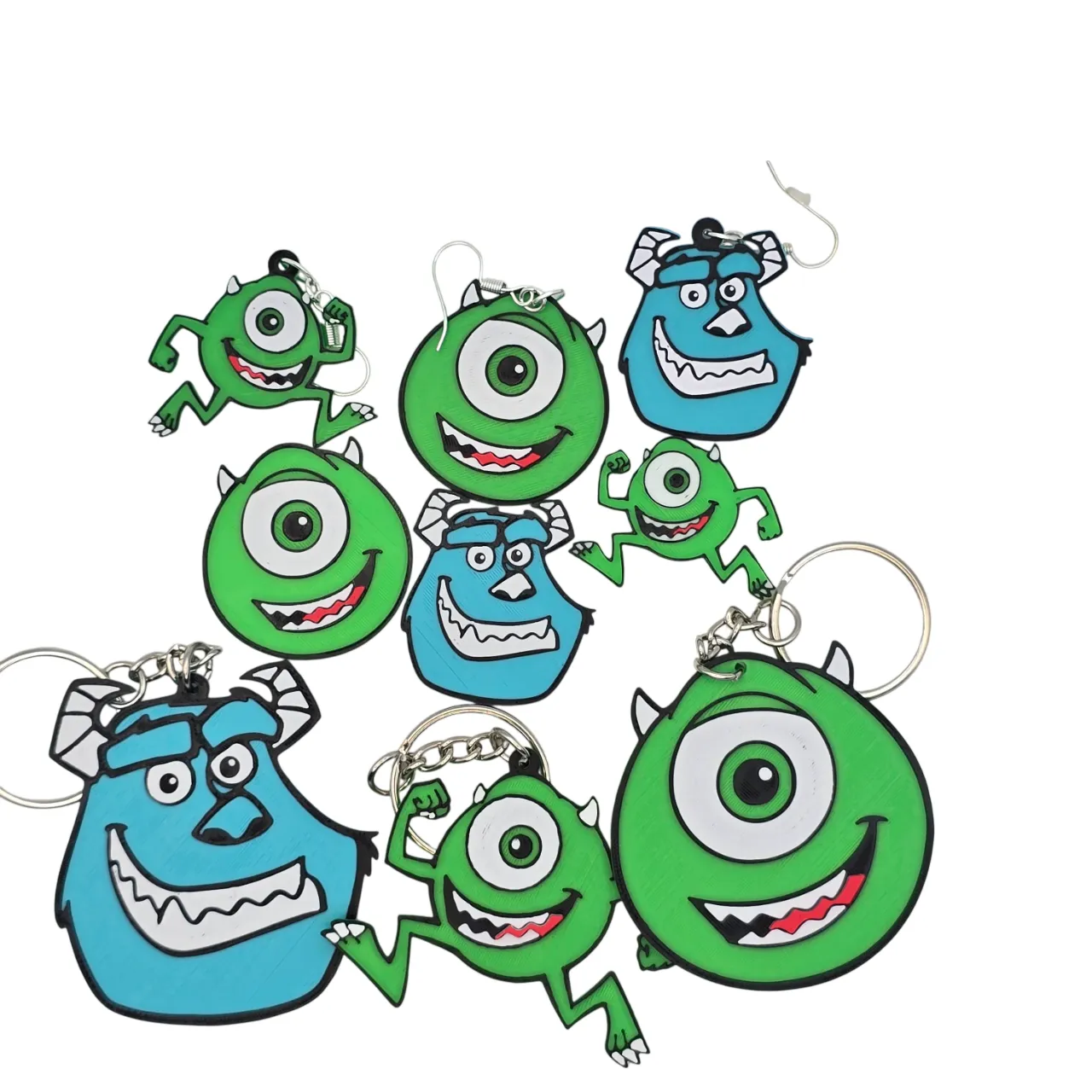 Monster Inc Keychains, Earrings, and Bookmarks view 3