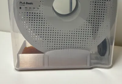 Filament dryer with silicate and hygrometer