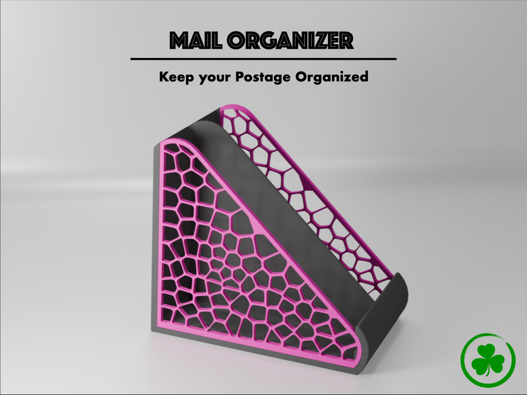Mail Organizer Box – Dual Slot Letter Holder