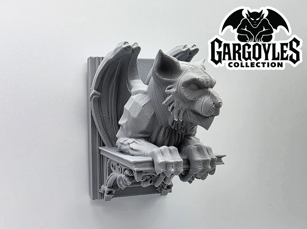 Wall-Mount Leering Gargoyle - Free 3D Print Model - MakerWorld