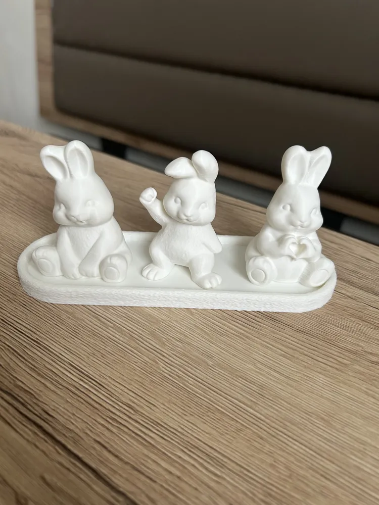 Free Rabbit Print File Cute Bunny Gang - Free 3D Print Model - MakerWorld