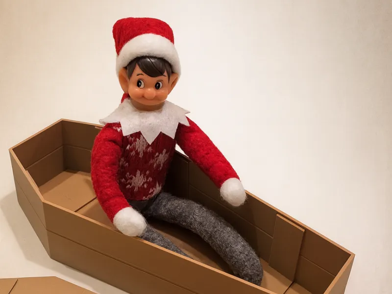 Elf on The Shelf Coffin