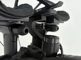 Between the arms bottle cage and Garmin Mount