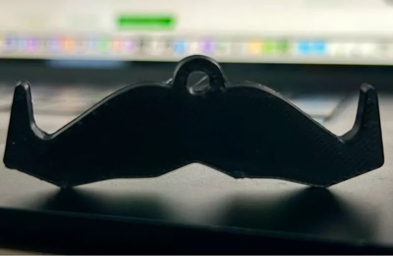Movember Moustache / Mustache Keychain