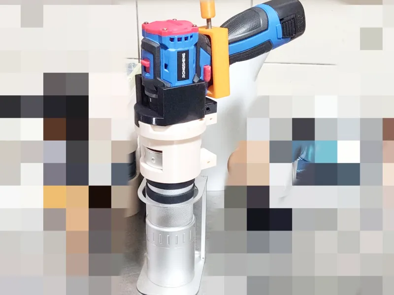 T63咖啡豆手搖磨豆機改電動電起子支架