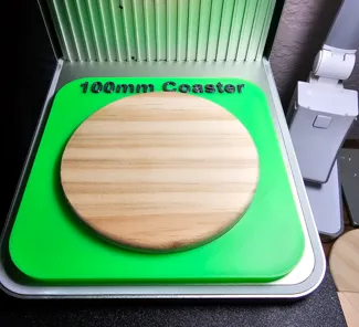 100mm coaster jig for xTool F1. Updated design!!