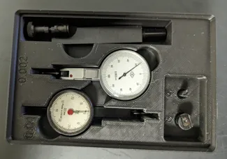 2x3 gridfinity bin for 2 micrometers/pupi tasters and mounts