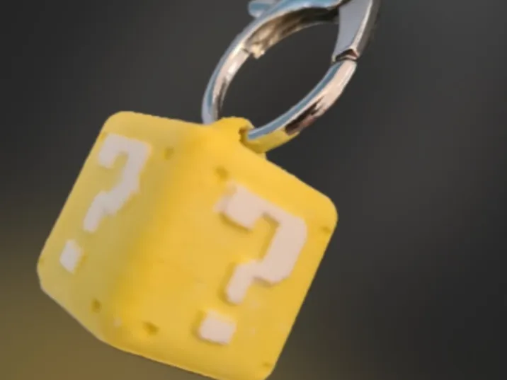 block Mario en porte clef