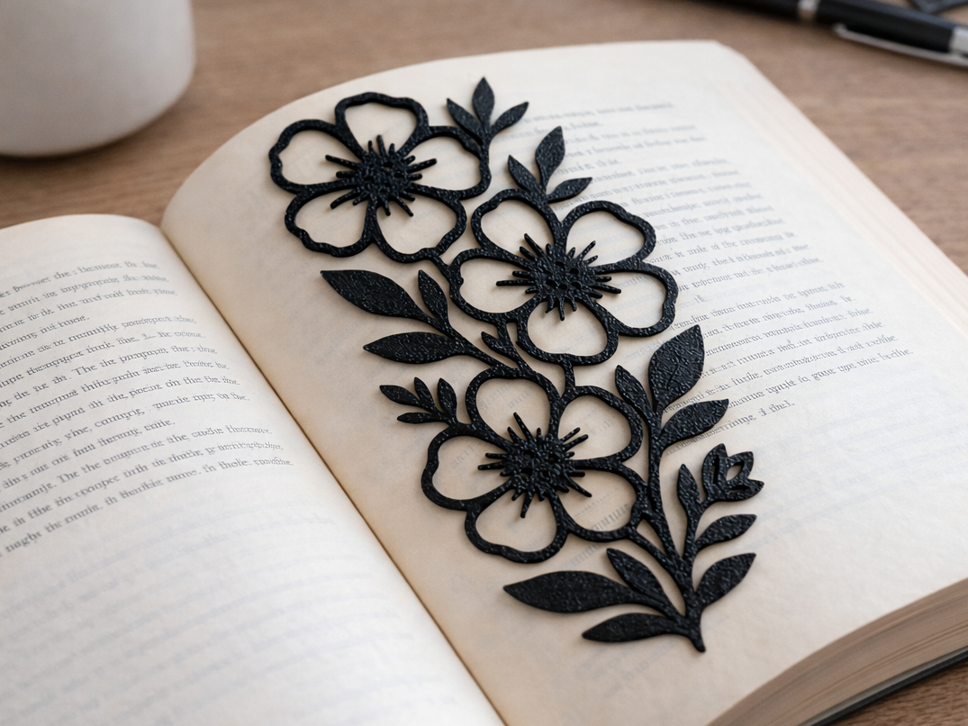 Elegant Floral Bookmark