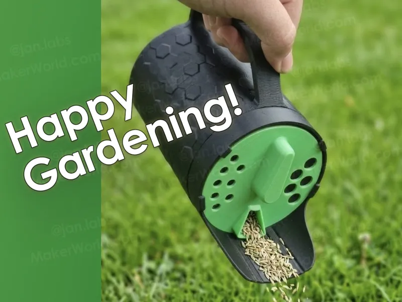 Fertilizer/Seed Spreader Adjustable Hole Pattern