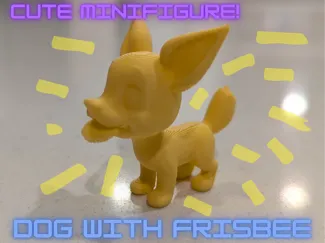 Cute Dog with Frisbee!