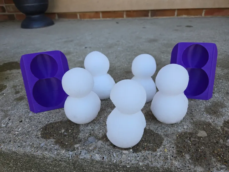 Mini Snowman Molds