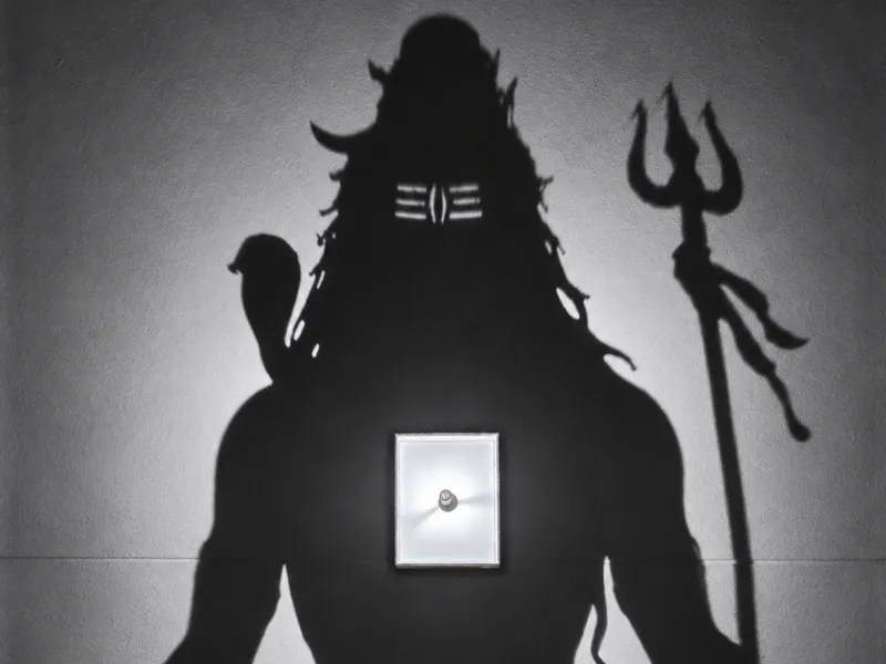 Lampara de sombra dios Shiva