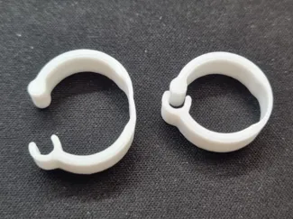 Optimierte Kabelschelle mit Gelenk (15mm)