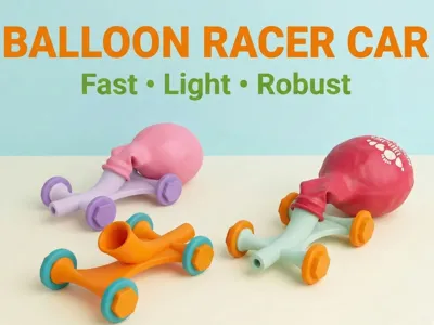 Ballon car racer - light and robust